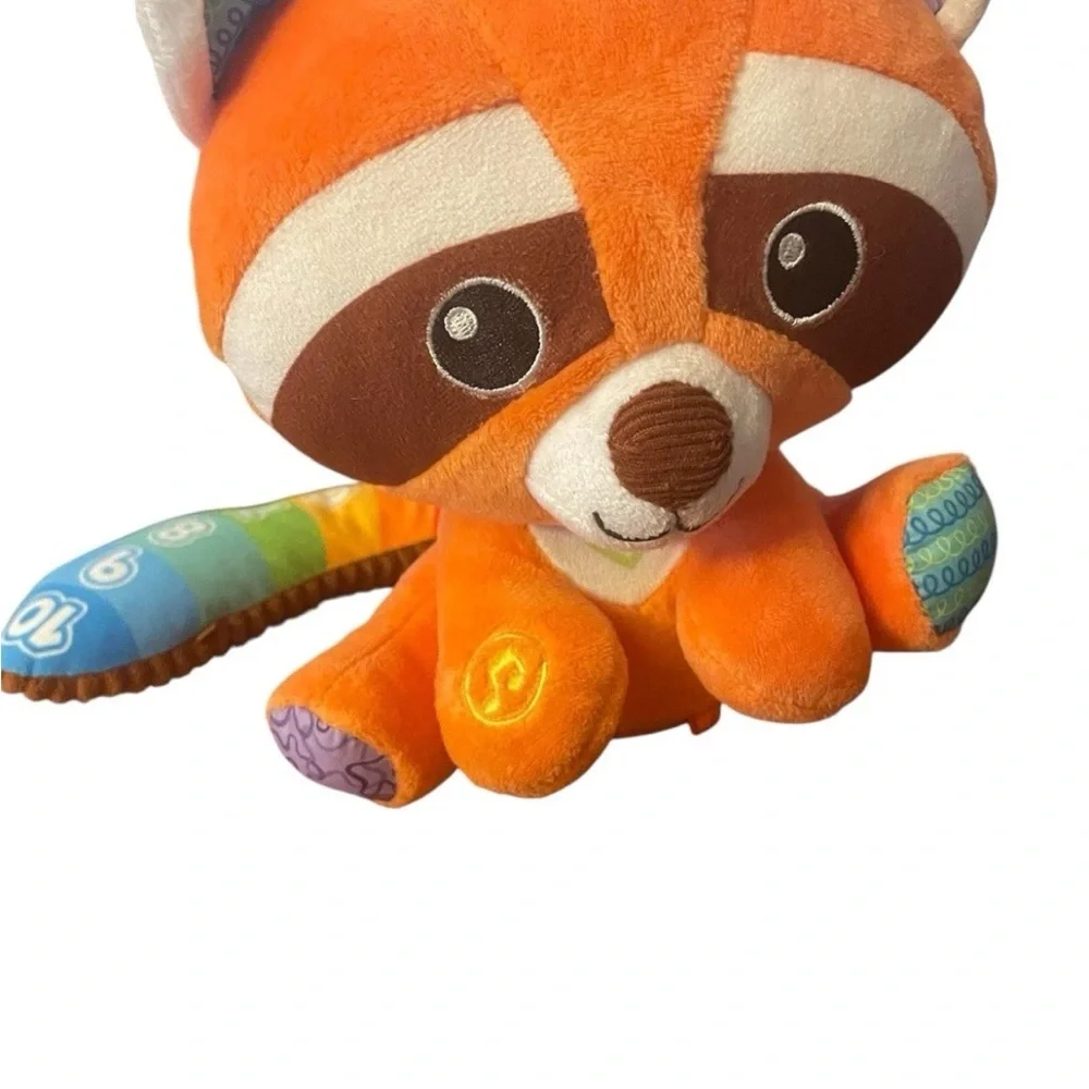 LeapFrog VTech Red Panda Interactive Plush Learning Toy, Counting & Music- Works